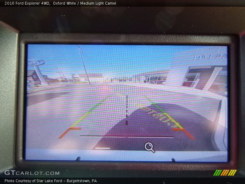Oxford White / Medium Light Camel 2016 Ford Explorer 4WD