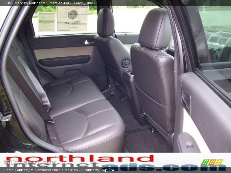 Black / Black 2009 Mercury Mariner V6 Premier 4WD