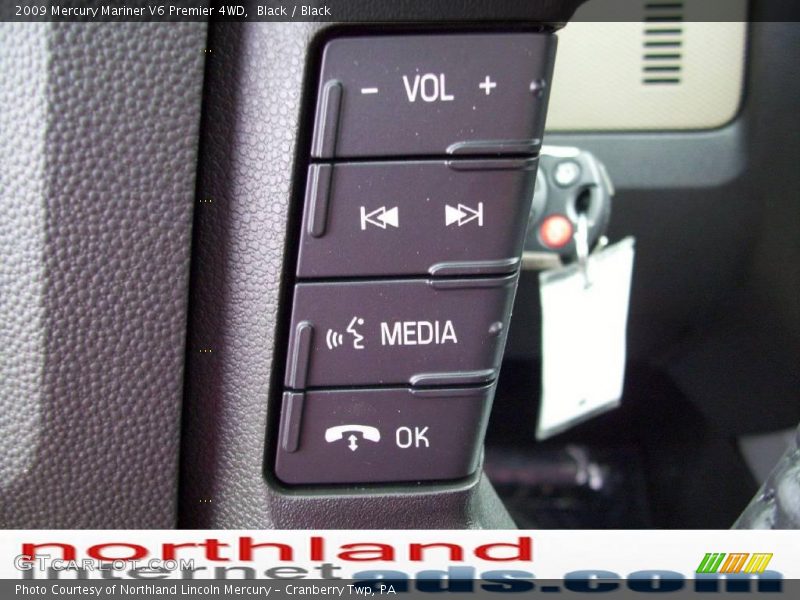 Black / Black 2009 Mercury Mariner V6 Premier 4WD