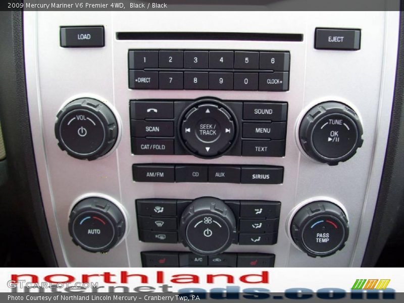 Black / Black 2009 Mercury Mariner V6 Premier 4WD