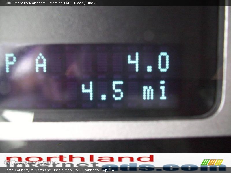 Black / Black 2009 Mercury Mariner V6 Premier 4WD