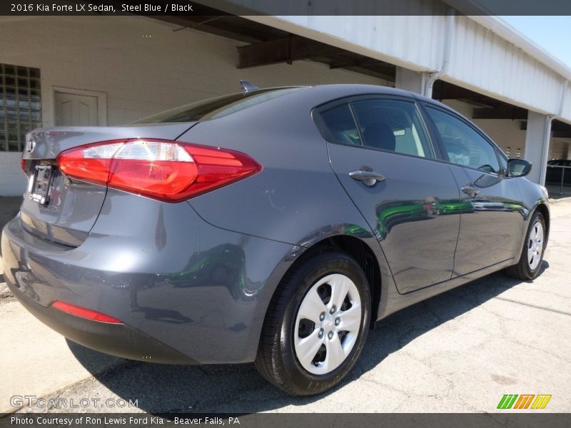 Steel Blue / Black 2016 Kia Forte LX Sedan