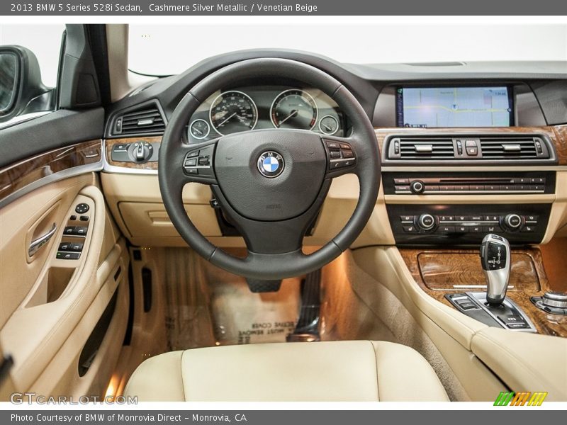 Cashmere Silver Metallic / Venetian Beige 2013 BMW 5 Series 528i Sedan