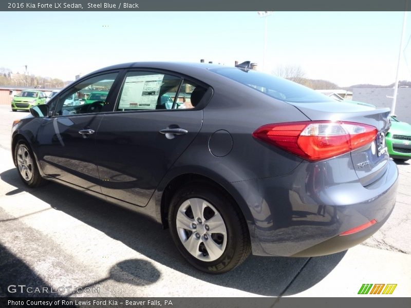 Steel Blue / Black 2016 Kia Forte LX Sedan