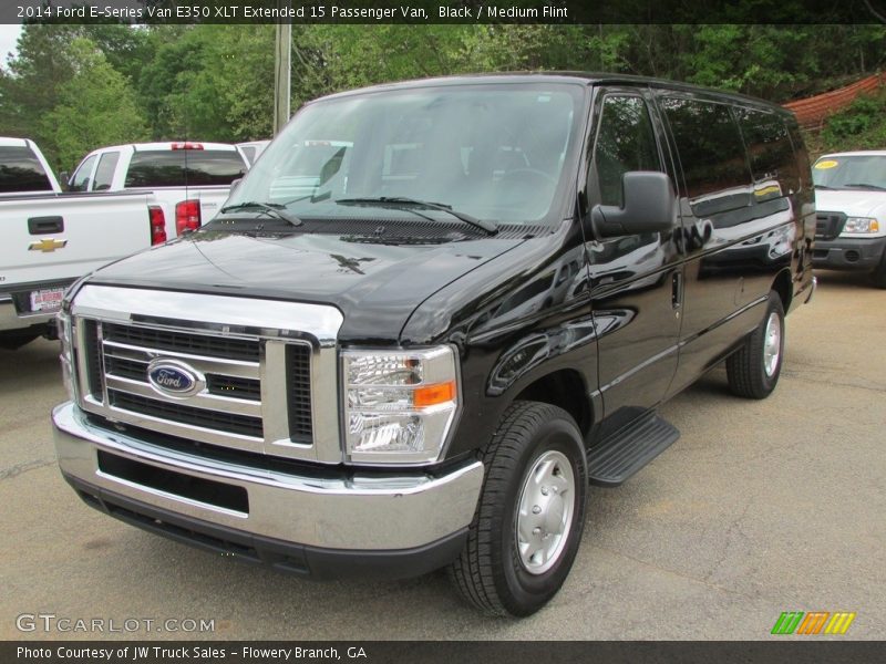 Black / Medium Flint 2014 Ford E-Series Van E350 XLT Extended 15 Passenger Van