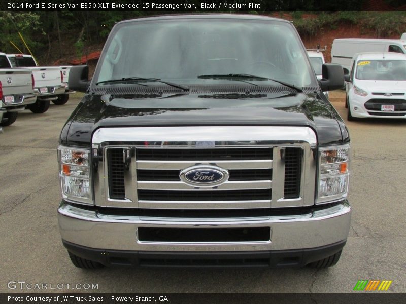 Black / Medium Flint 2014 Ford E-Series Van E350 XLT Extended 15 Passenger Van