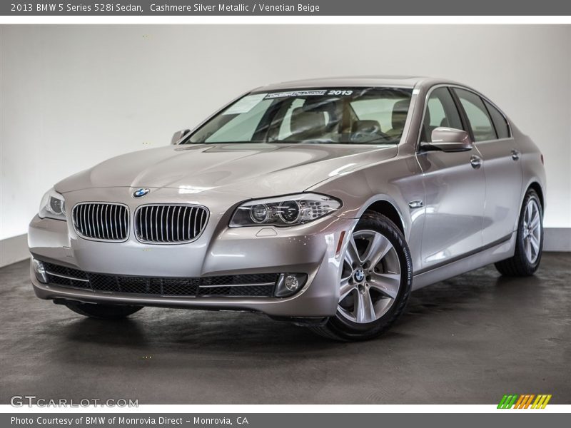 Cashmere Silver Metallic / Venetian Beige 2013 BMW 5 Series 528i Sedan