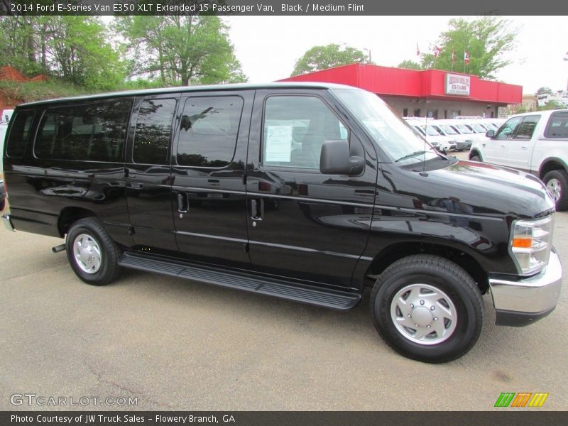 Black / Medium Flint 2014 Ford E-Series Van E350 XLT Extended 15 Passenger Van