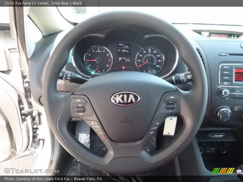 Steel Blue / Black 2016 Kia Forte LX Sedan
