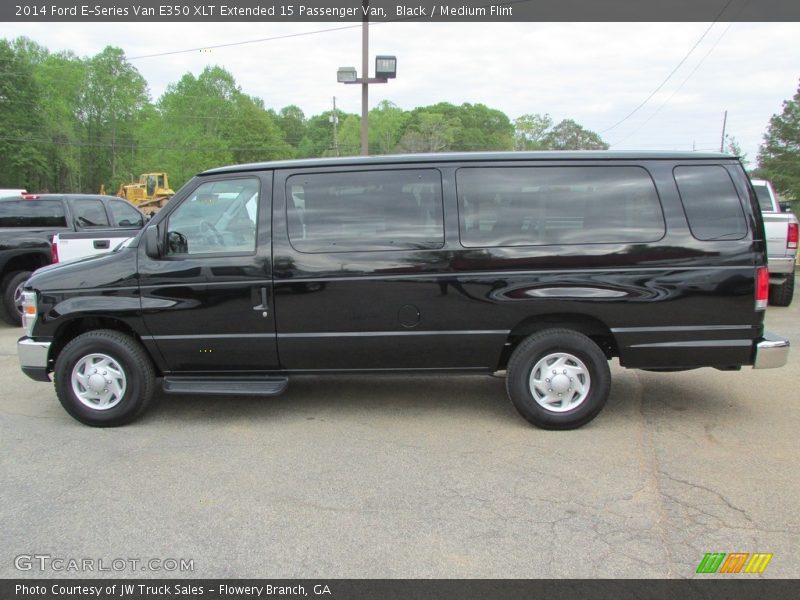 Black / Medium Flint 2014 Ford E-Series Van E350 XLT Extended 15 Passenger Van