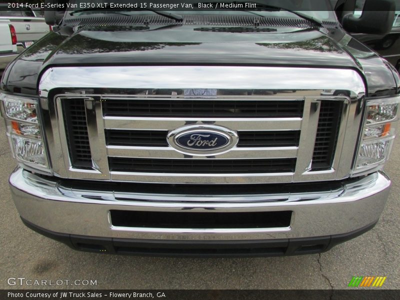Black / Medium Flint 2014 Ford E-Series Van E350 XLT Extended 15 Passenger Van