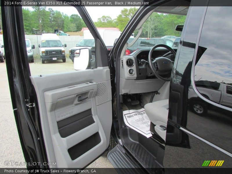 Black / Medium Flint 2014 Ford E-Series Van E350 XLT Extended 15 Passenger Van
