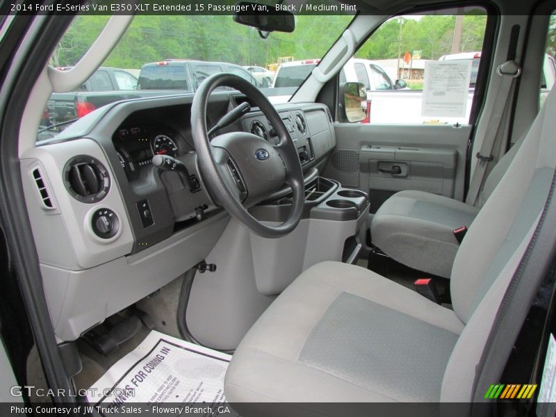 Black / Medium Flint 2014 Ford E-Series Van E350 XLT Extended 15 Passenger Van