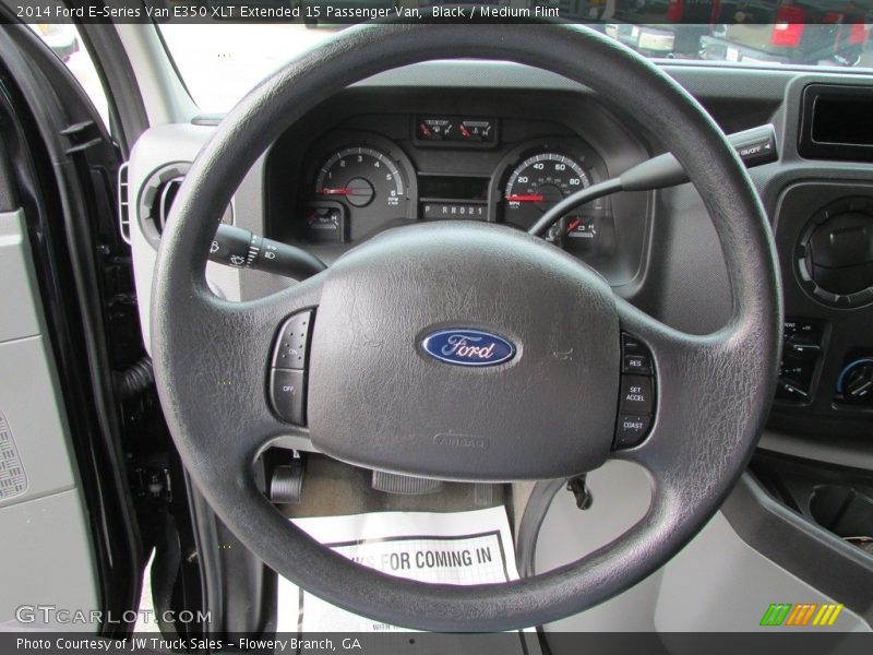 Black / Medium Flint 2014 Ford E-Series Van E350 XLT Extended 15 Passenger Van
