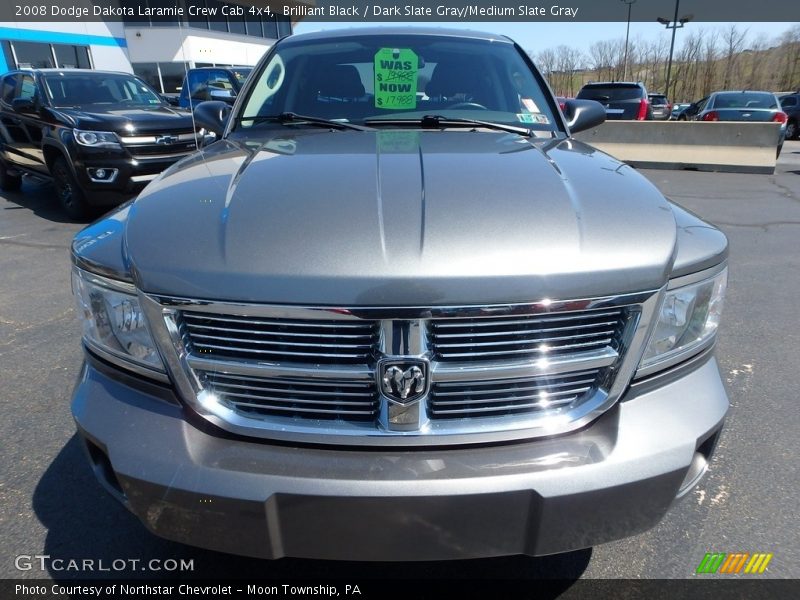Brilliant Black / Dark Slate Gray/Medium Slate Gray 2008 Dodge Dakota Laramie Crew Cab 4x4
