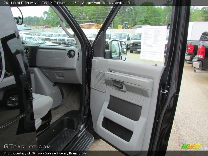 Black / Medium Flint 2014 Ford E-Series Van E350 XLT Extended 15 Passenger Van