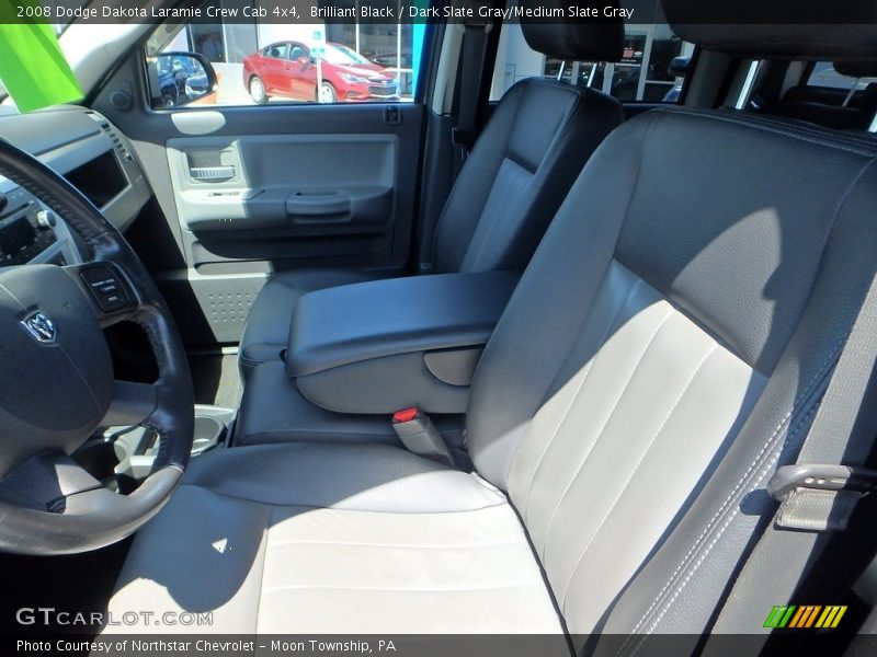 Brilliant Black / Dark Slate Gray/Medium Slate Gray 2008 Dodge Dakota Laramie Crew Cab 4x4