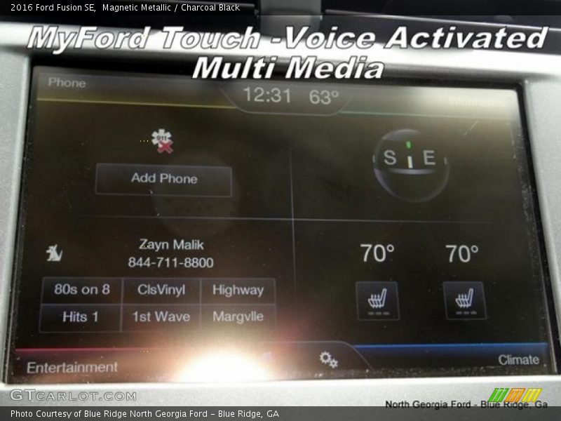 Magnetic Metallic / Charcoal Black 2016 Ford Fusion SE