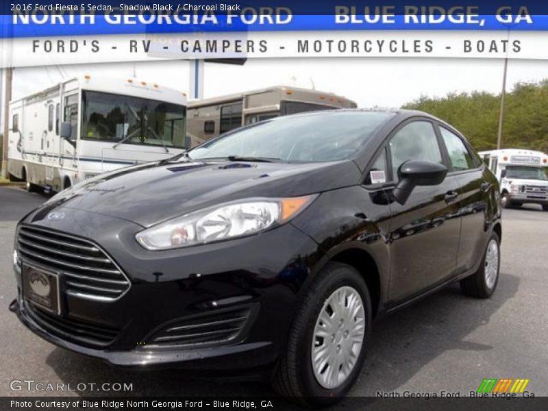 Shadow Black / Charcoal Black 2016 Ford Fiesta S Sedan