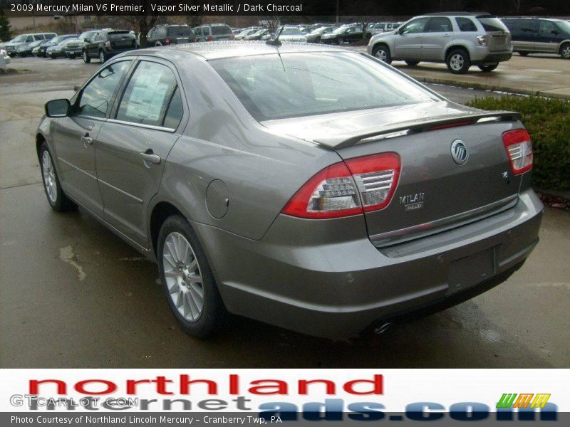 Vapor Silver Metallic / Dark Charcoal 2009 Mercury Milan V6 Premier
