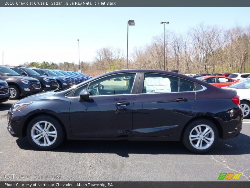 Blue Ray Metallic / Jet Black 2016 Chevrolet Cruze LT Sedan