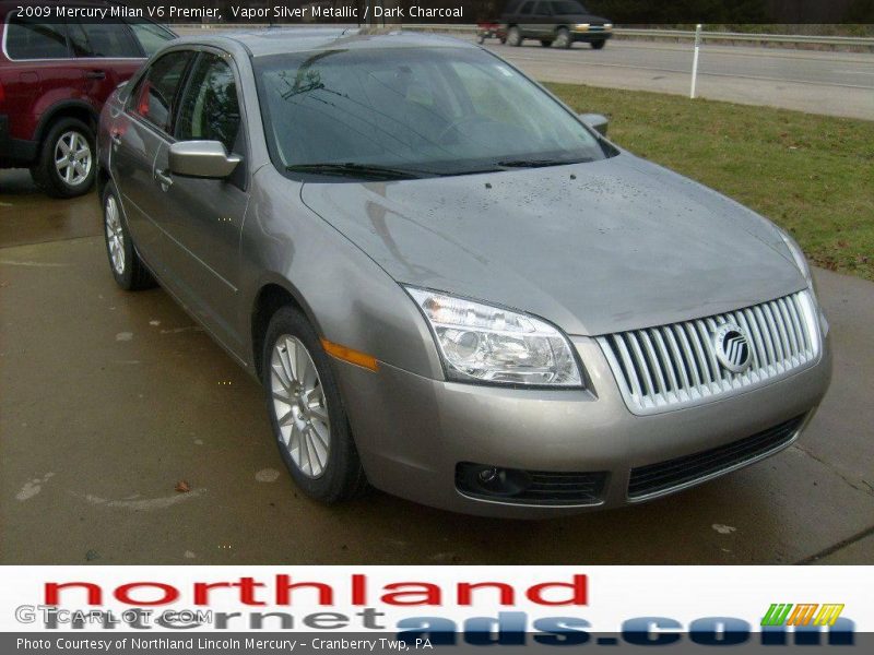 Vapor Silver Metallic / Dark Charcoal 2009 Mercury Milan V6 Premier