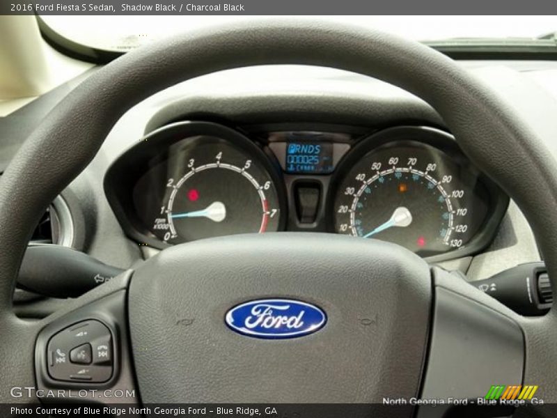 Shadow Black / Charcoal Black 2016 Ford Fiesta S Sedan