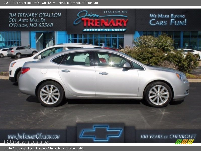 Quicksilver Metallic / Medium Titanium 2013 Buick Verano FWD