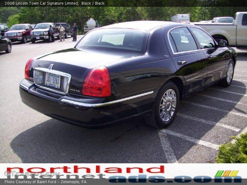 Black / Black 2008 Lincoln Town Car Signature Limited