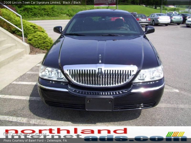 Black / Black 2008 Lincoln Town Car Signature Limited