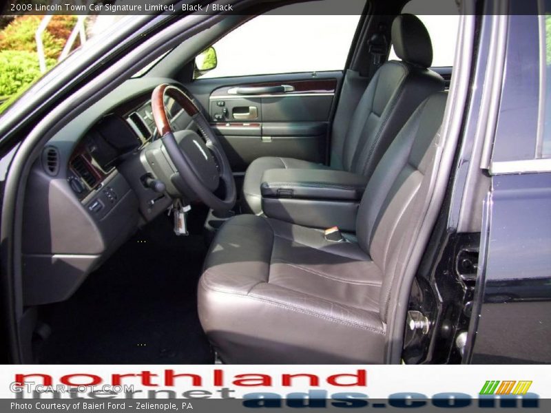 Black / Black 2008 Lincoln Town Car Signature Limited