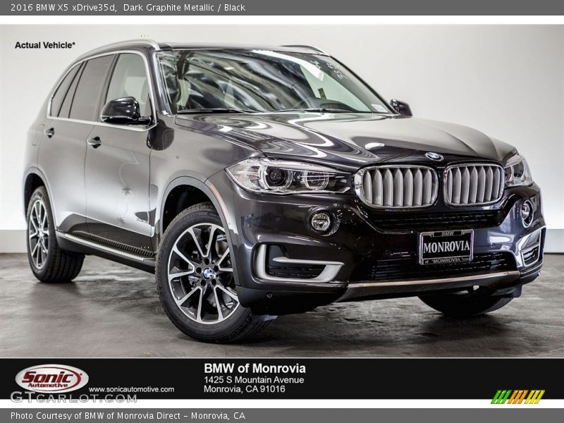 Dark Graphite Metallic / Black 2016 BMW X5 xDrive35d