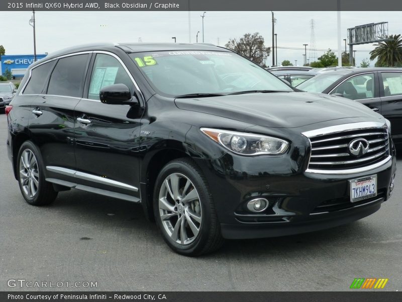 Black Obsidian / Graphite 2015 Infiniti QX60 Hybrid AWD