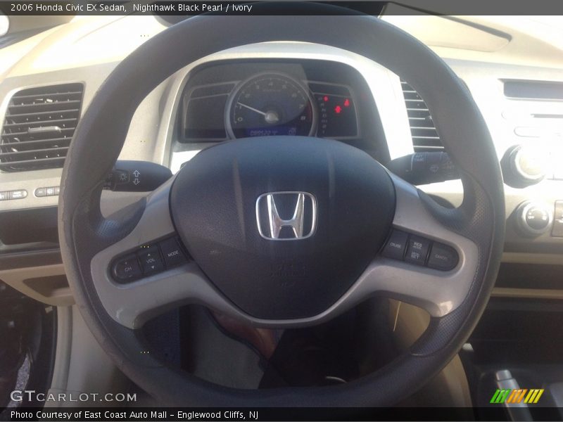 Nighthawk Black Pearl / Ivory 2006 Honda Civic EX Sedan