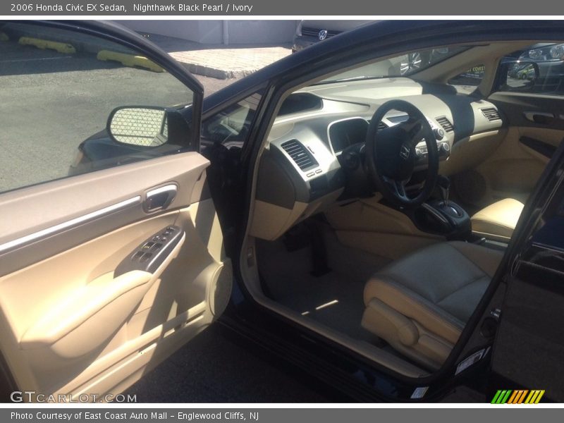 Nighthawk Black Pearl / Ivory 2006 Honda Civic EX Sedan