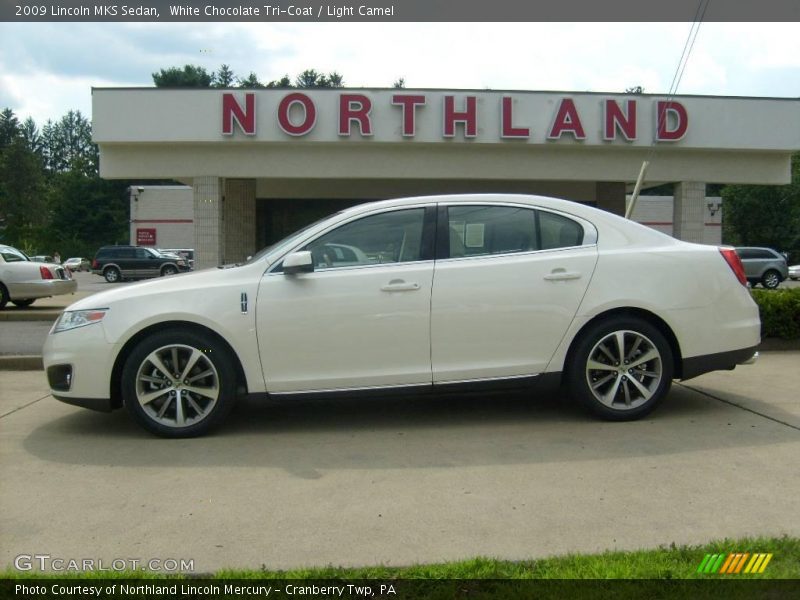 White Chocolate Tri-Coat / Light Camel 2009 Lincoln MKS Sedan