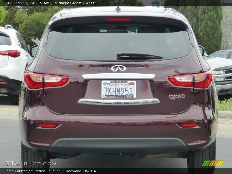 Midnight Garnet / Wheat 2015 Infiniti QX60 3.5 AWD