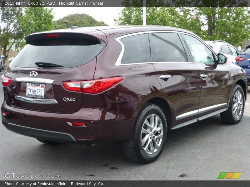 Midnight Garnet / Wheat 2015 Infiniti QX60 3.5 AWD
