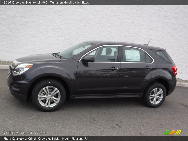 Tungsten Metallic / Jet Black 2016 Chevrolet Equinox LS AWD