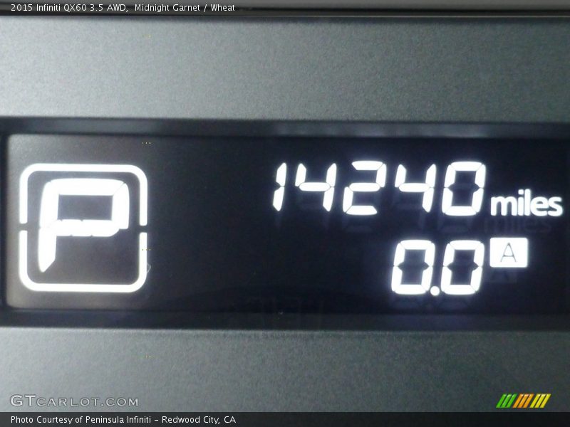 Midnight Garnet / Wheat 2015 Infiniti QX60 3.5 AWD