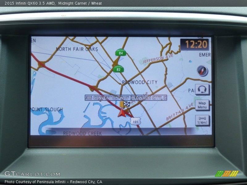 Midnight Garnet / Wheat 2015 Infiniti QX60 3.5 AWD