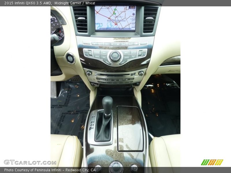 Midnight Garnet / Wheat 2015 Infiniti QX60 3.5 AWD