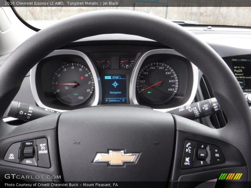 Tungsten Metallic / Jet Black 2016 Chevrolet Equinox LS AWD