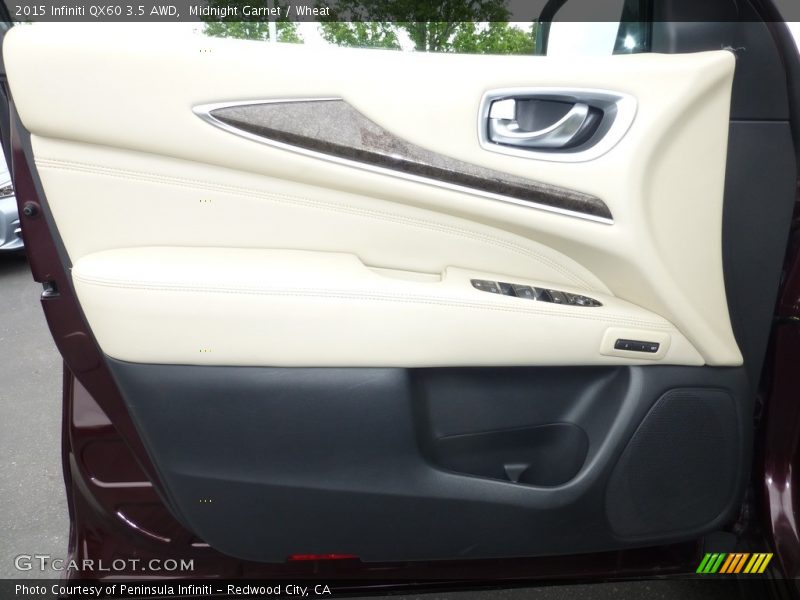Midnight Garnet / Wheat 2015 Infiniti QX60 3.5 AWD