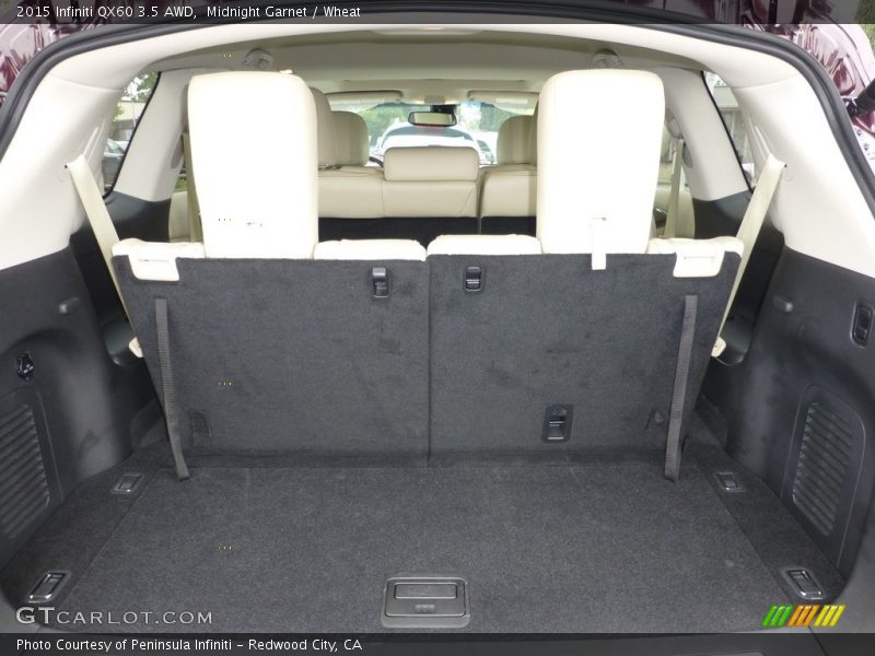 Midnight Garnet / Wheat 2015 Infiniti QX60 3.5 AWD