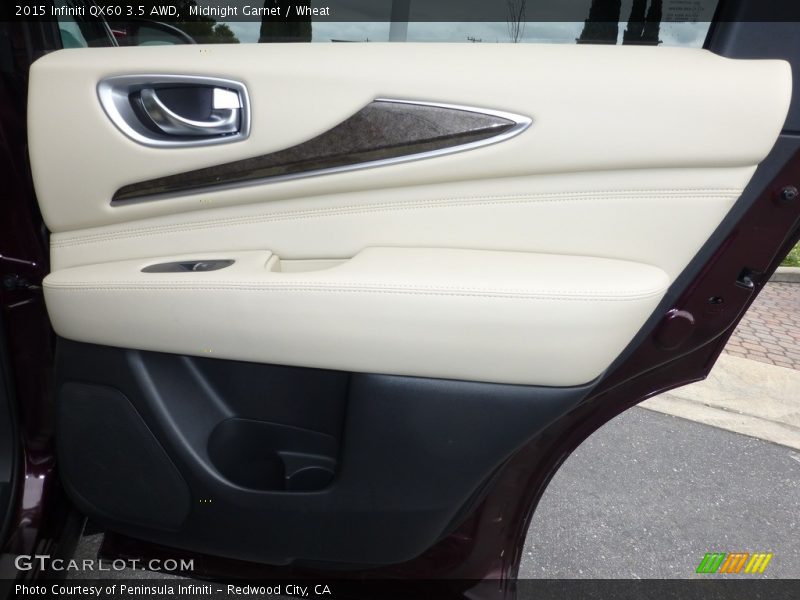 Midnight Garnet / Wheat 2015 Infiniti QX60 3.5 AWD