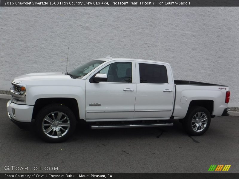 Iridescent Pearl Tricoat / High Country Saddle 2016 Chevrolet Silverado 1500 High Country Crew Cab 4x4