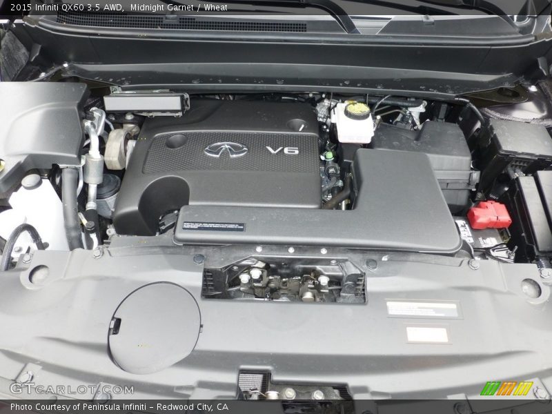 Midnight Garnet / Wheat 2015 Infiniti QX60 3.5 AWD
