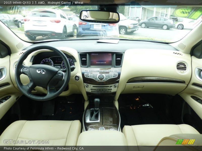 Midnight Garnet / Wheat 2015 Infiniti QX60 3.5 AWD