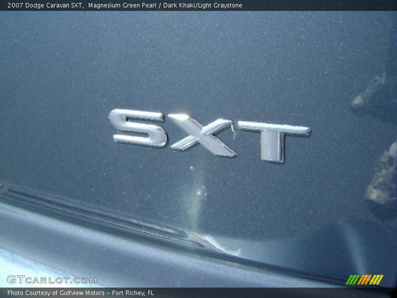 Magnesium Green Pearl / Dark Khaki/Light Graystone 2007 Dodge Caravan SXT